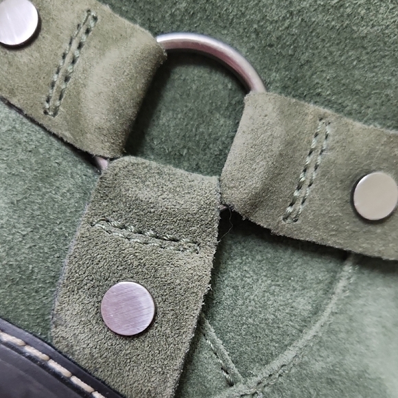 Naturalizer Green Suede Heeled Boots - Picture 11 of 14